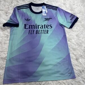 Arsenal Jersey Third Football Soccer Shirt 2024 Adidas Men Large Slim New Rare!!